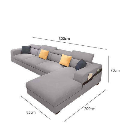 Beech wood corner sofa 300 x 200 cm-SBF25