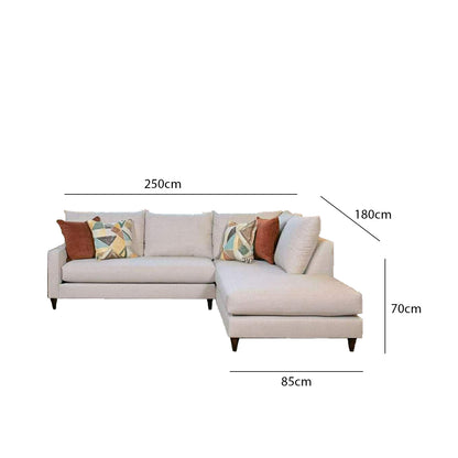 Beech wood corner sofa 250 x180 cm-SBF30