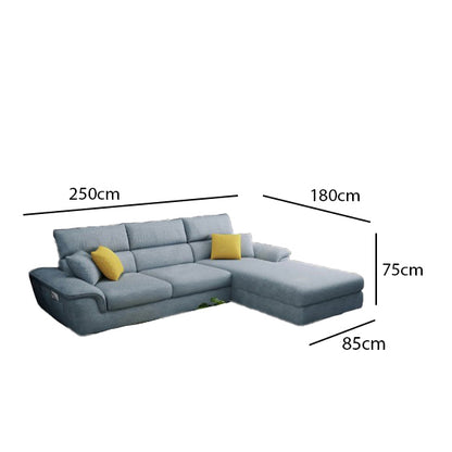 Beech wood corner sofa 250 x 180 cm-SBF52