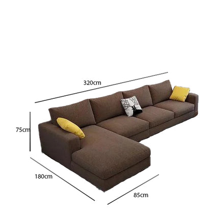 Beech wood corner sofa 320 x 180 cm-SBF54