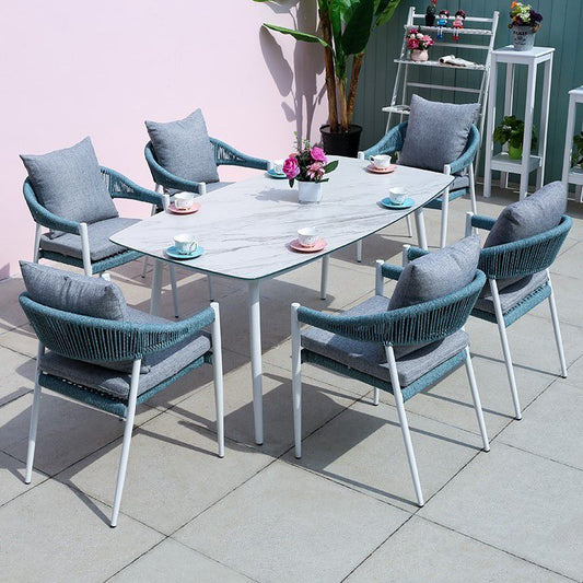 ترابيزة سفرة خارجية 7 قطع