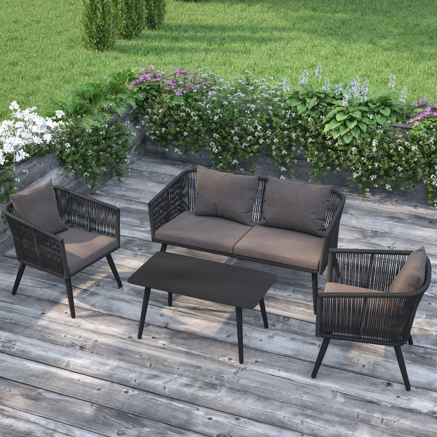 طقم اثاث خارجي 4 قطع