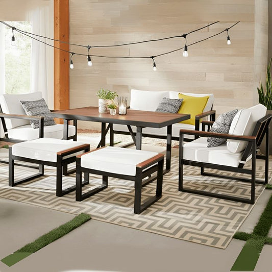 طقم اثاث خارجي 6 قطع