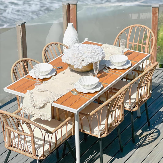 ترابيزة سفرة خارجية 7 قطع