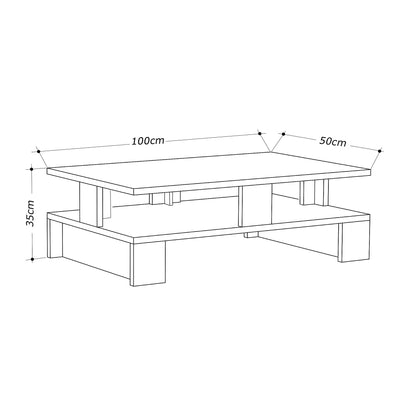 Coffee table 100 x 50 cm - FAN105