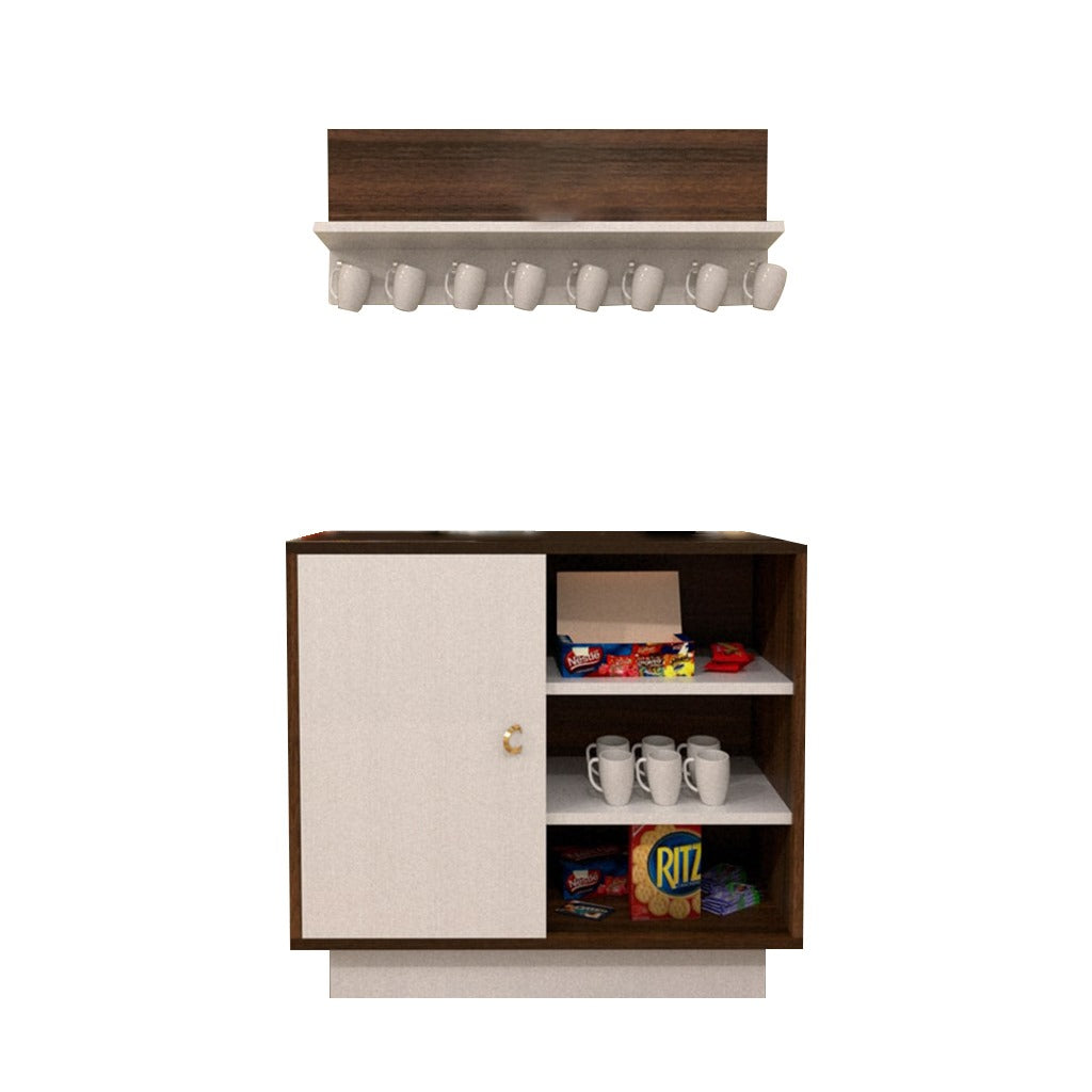 Coffee corner with decorative shelf 40×80 cm - CRC80