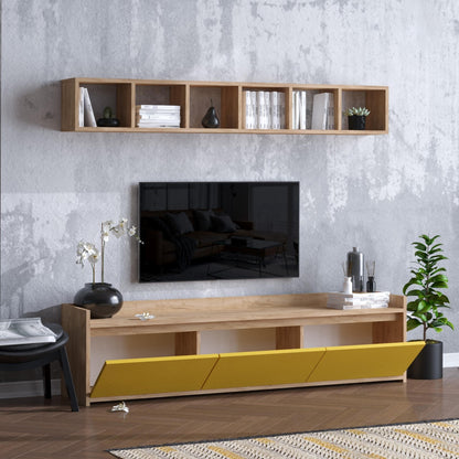TV table with wall shelve - LOG264