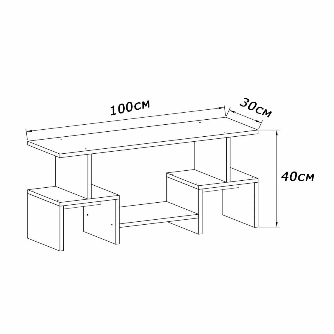 ترابيزة تليفزيون 100×30سم- FAN63