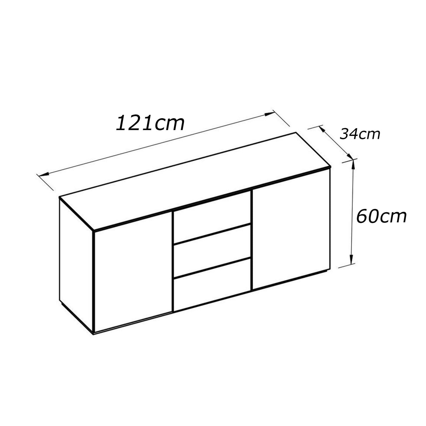 ترابيزة تليفزيون 121×34سم - FAN578