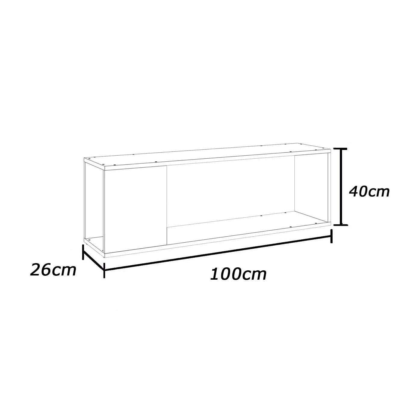 ترابيزة تليفزيون 100×26سم - FAN583