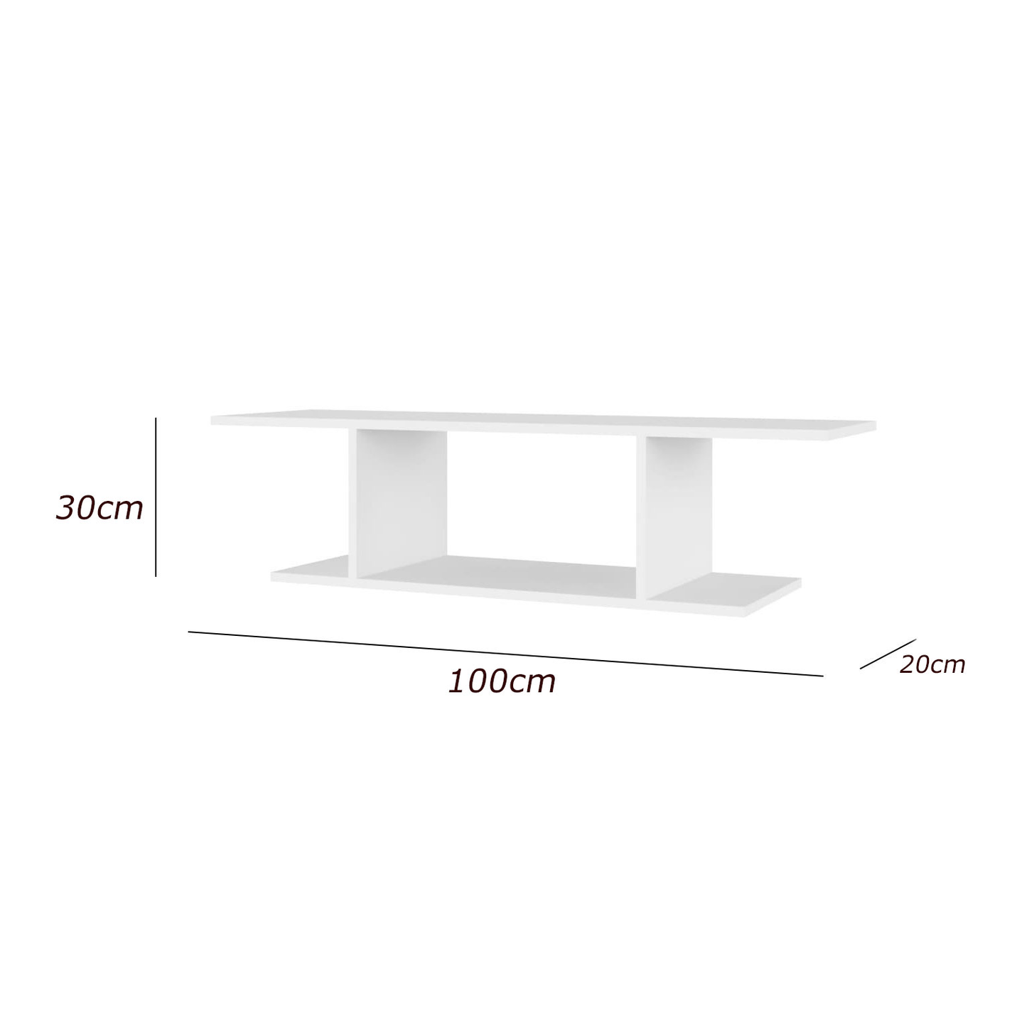 Shelf Unit 100x20cm - FAN589