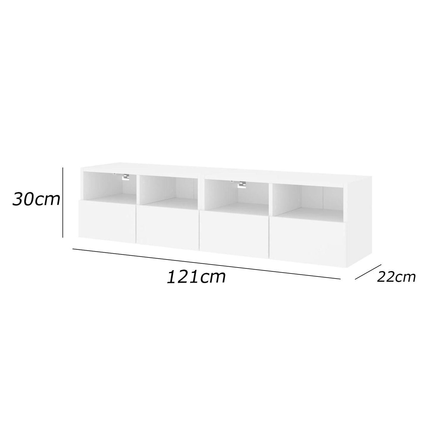 ترابيزة تليفزيون 121×22سم - FAN601