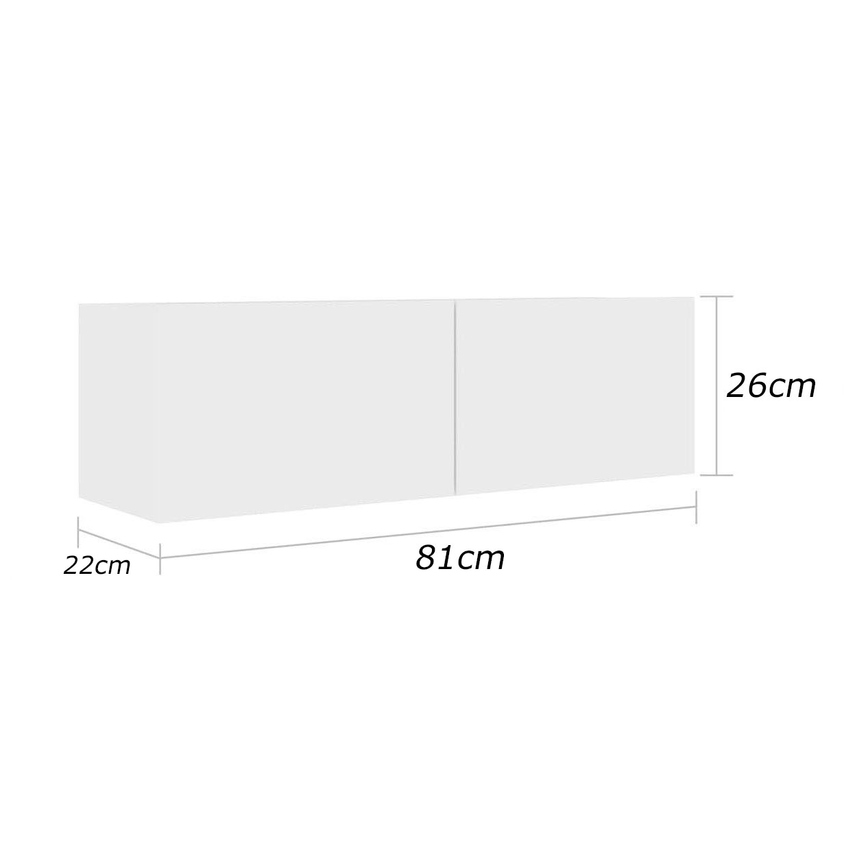 TV table 81x22cm - FAN610