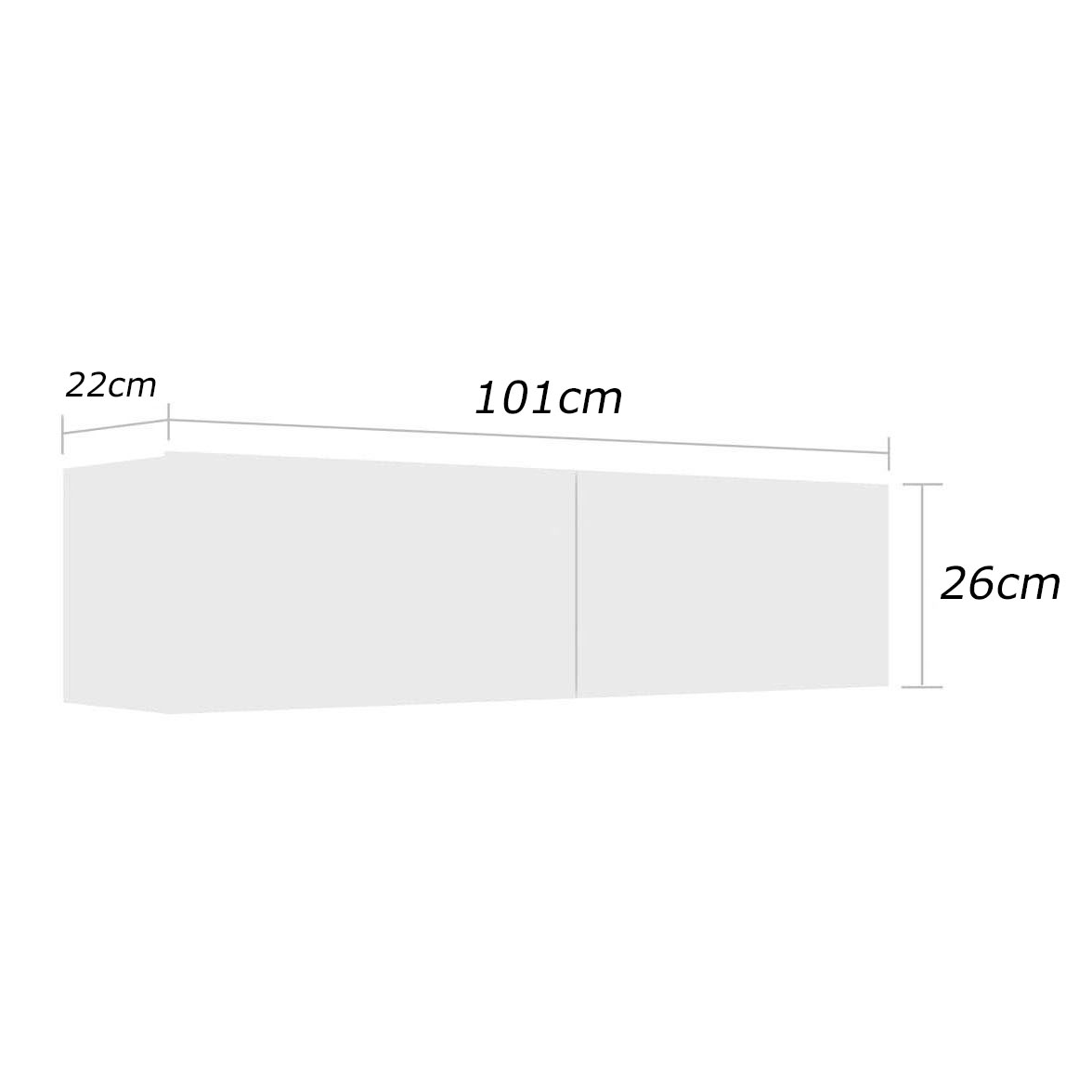 TV table 101 x 22 cm - FAN613