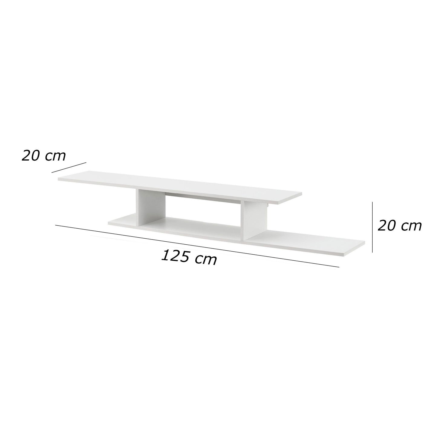 Shelf Unit 125x20cm - FAN633