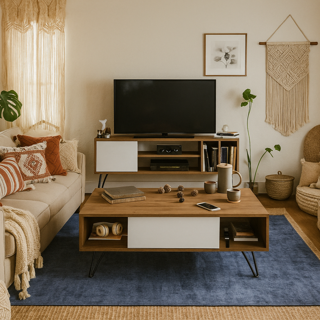 TV table with coffee table - WM45