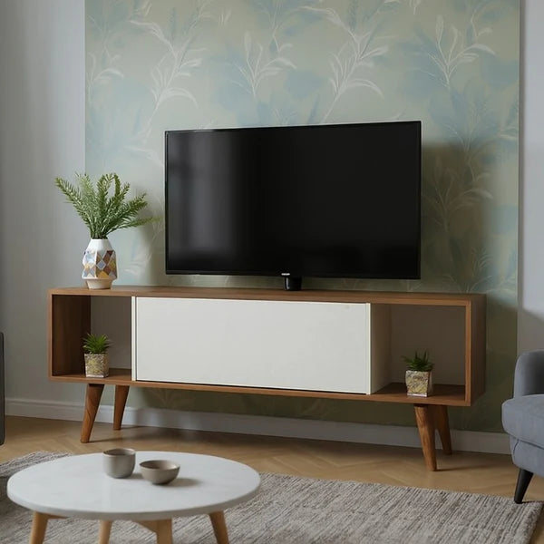 Special offer: TV table and coffee table with shoe rack + free pouf - WM148