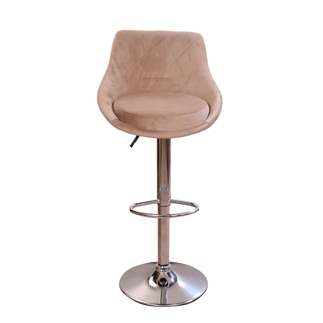 Hydraulic Bar stool - Dark Beige -AC67