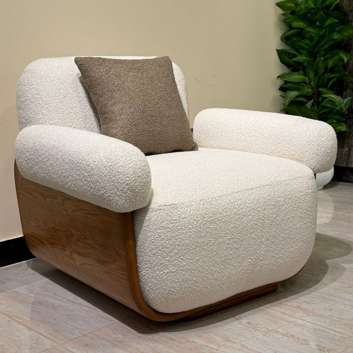 Beech wood sofa set - 4 pieces - RUK4