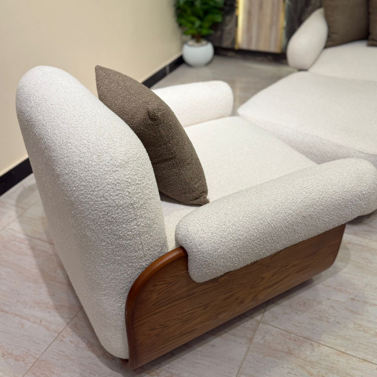 Beech wood sofa set - 4 pieces - RUK4