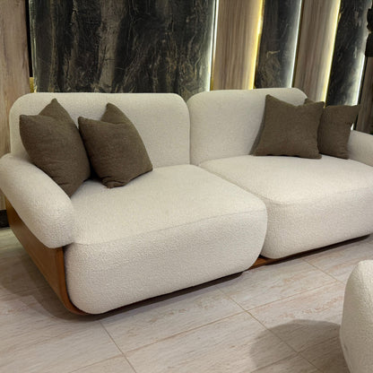 Beech wood sofa set - 4 pieces - RUK4