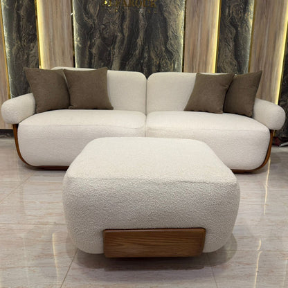 Beech wood sofa set - 4 pieces - RUK4