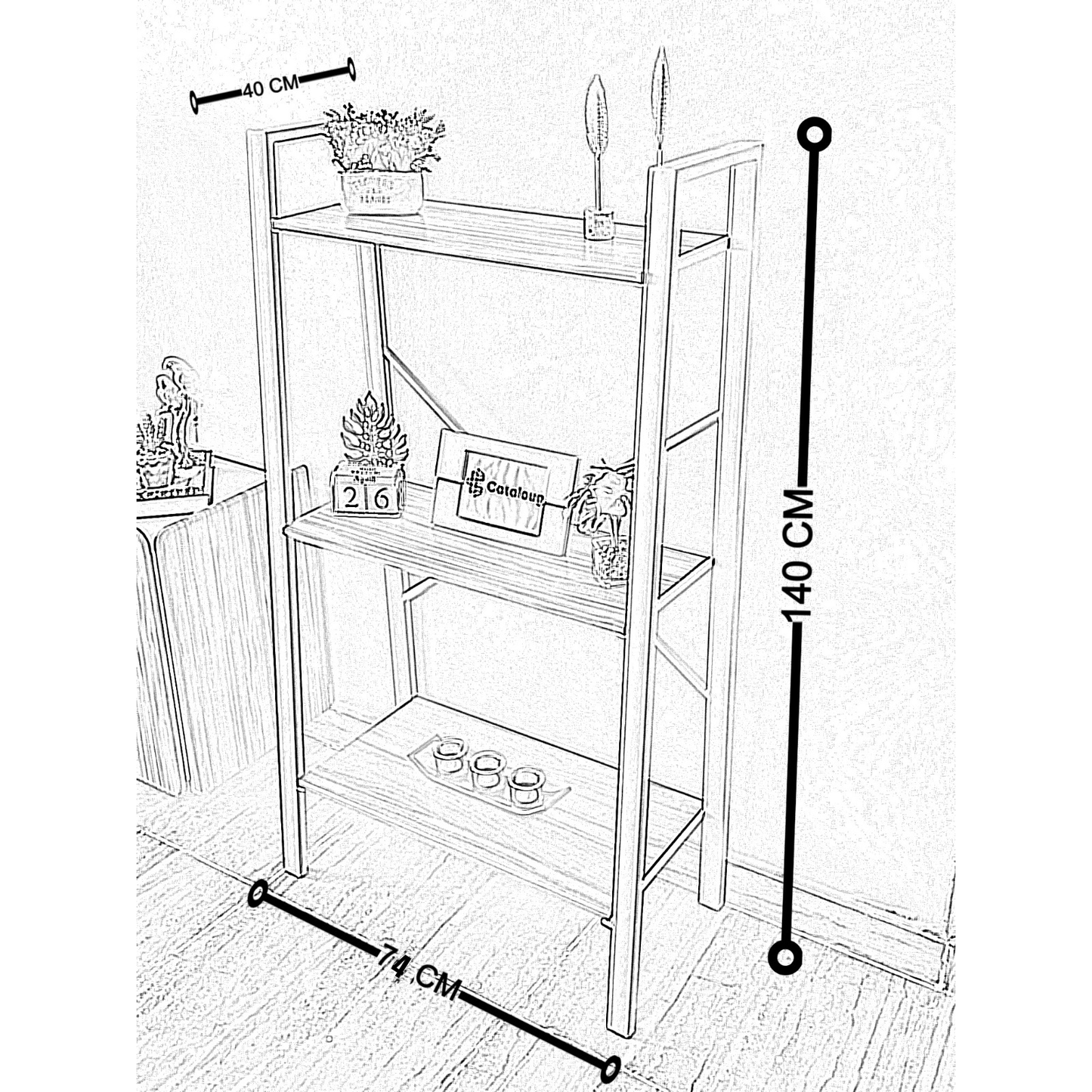 Display unit 140x74cm - LOG793