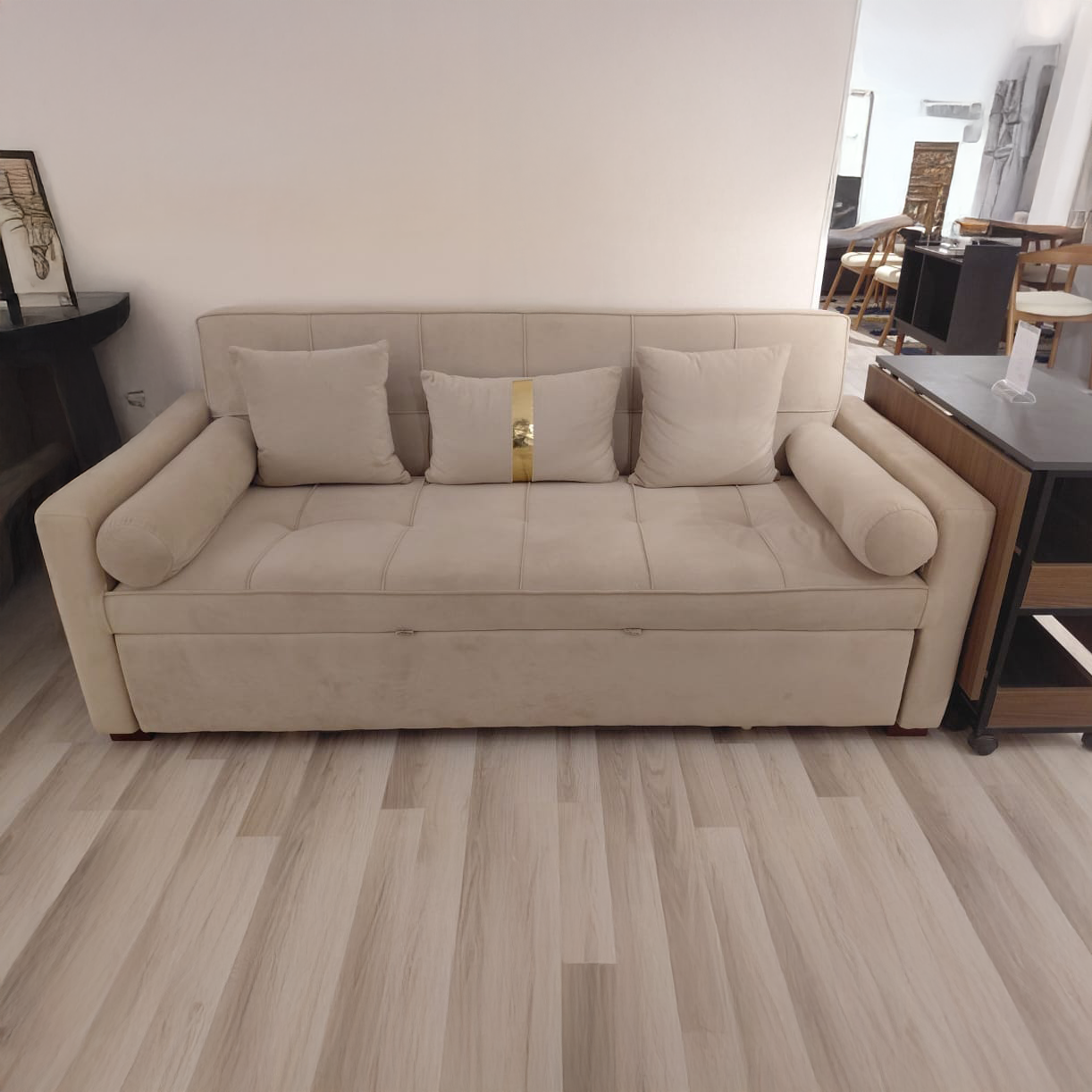 Beech wood sofa bed 200x85cm - SBF126-F