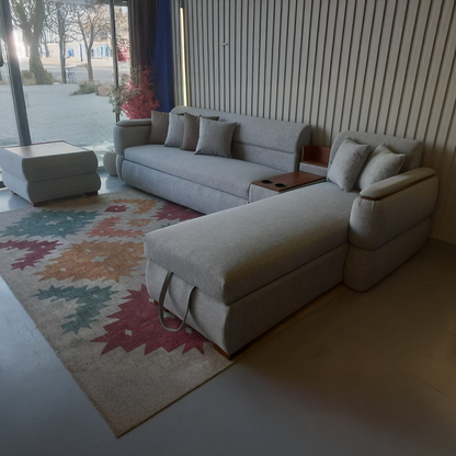 ركنة سرير خشب زان 350×200سم - QAM207-F