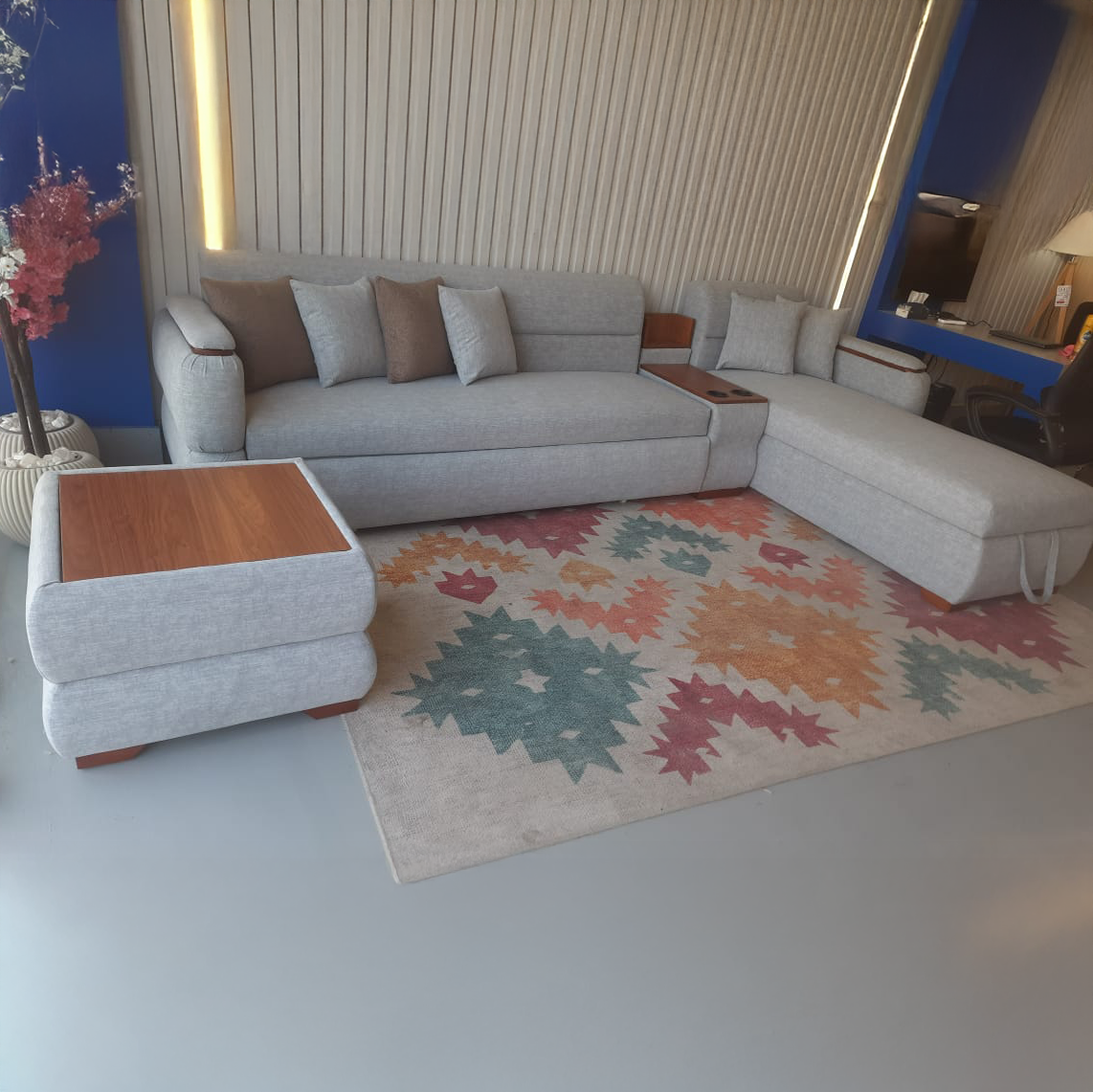 ركنة سرير خشب زان 350×200سم - QAM207-F