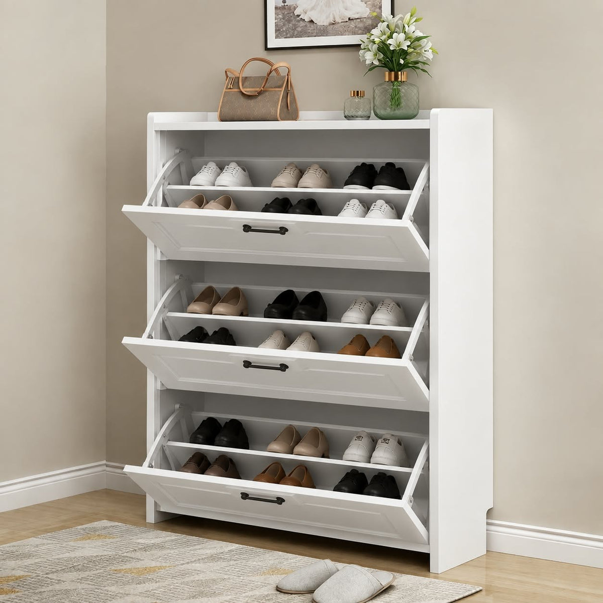 Shoe Cabinet 90×40 cm - TEAK165