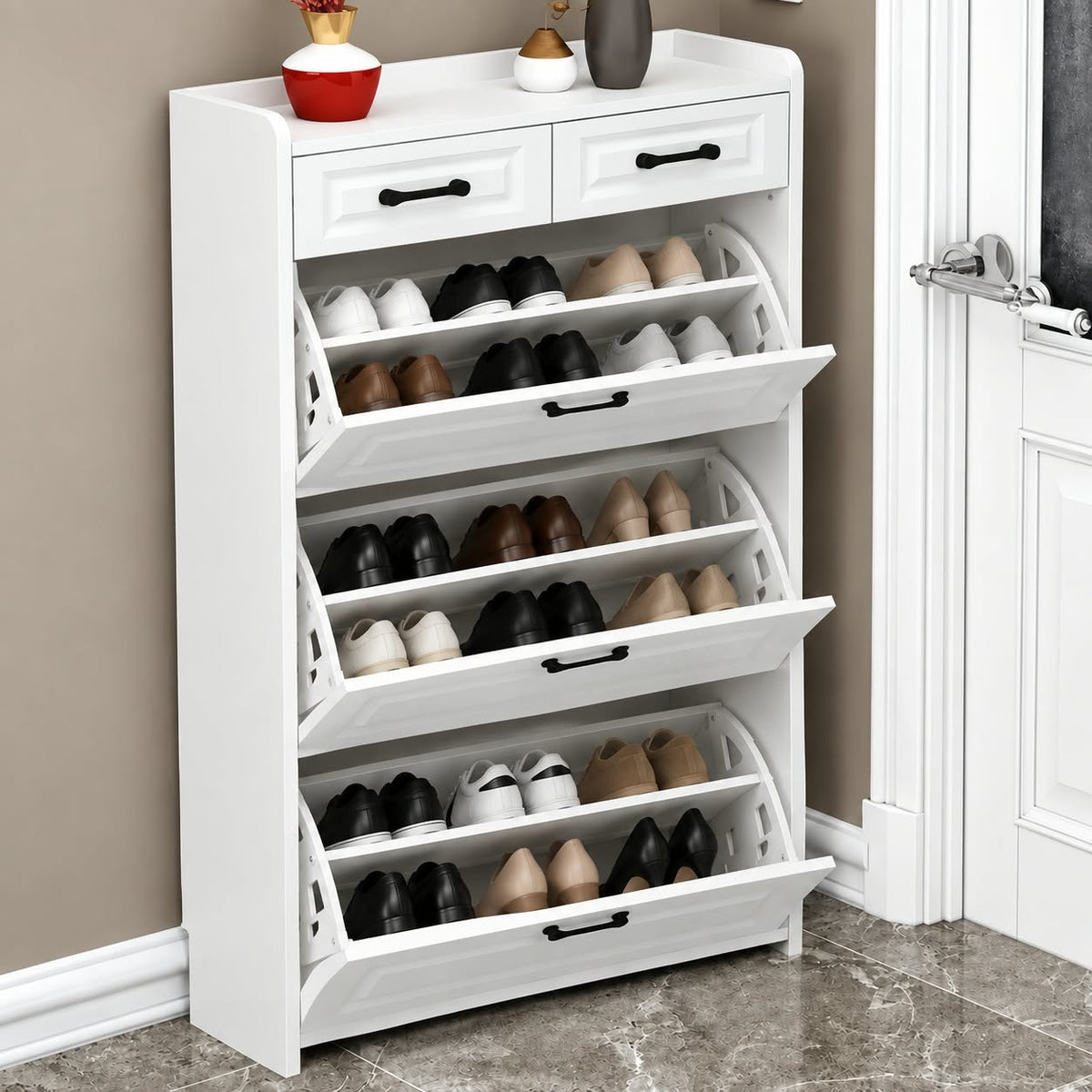 Shoe Cabinet 90×40 cm - TEAK167