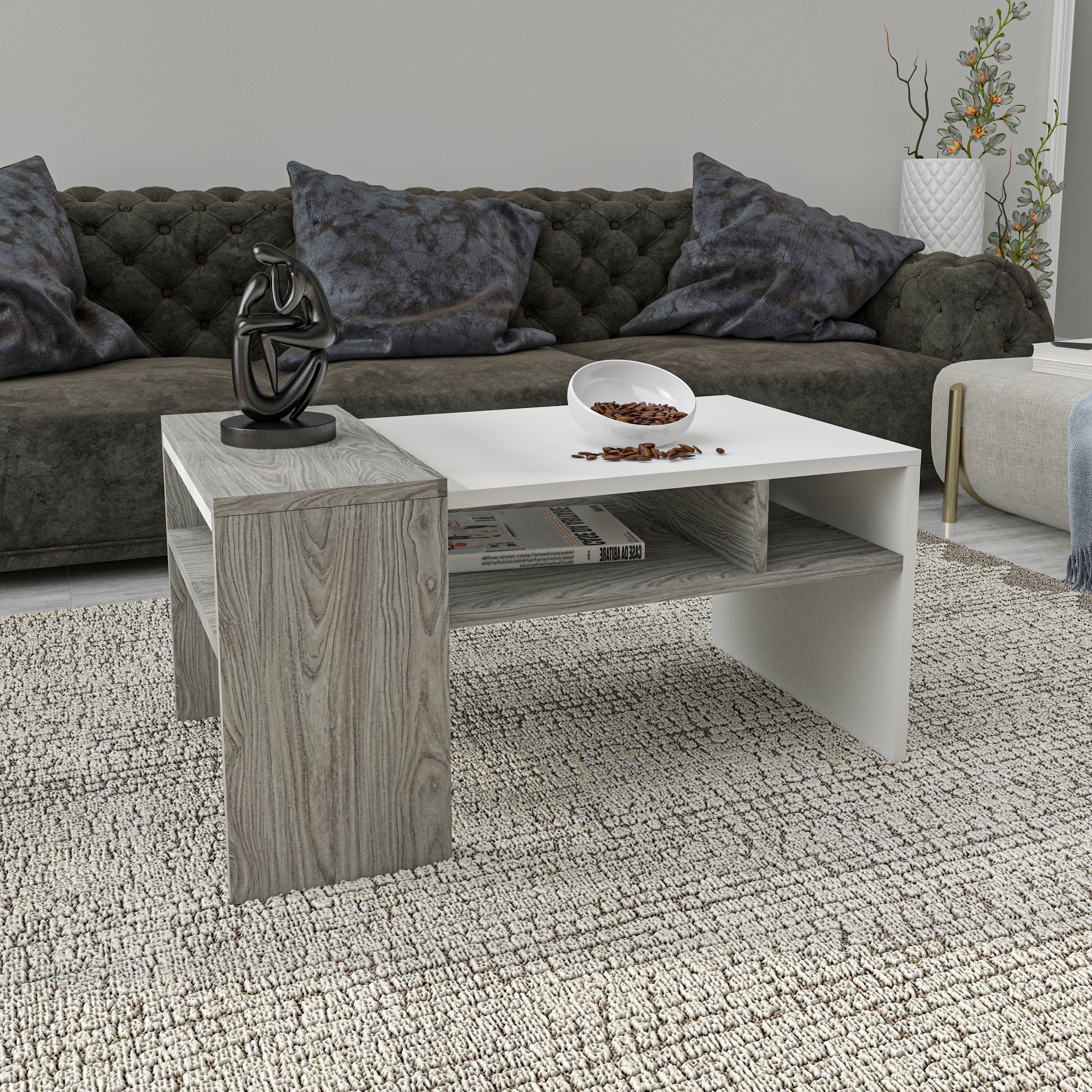 その他 ZINRO COFFEE TABLE Coffee table 54 x 90 cm - ZAF50 – Chic Homz