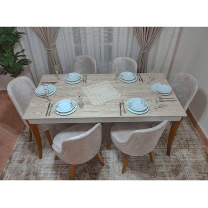 Dining table with 6 chairs - MES171