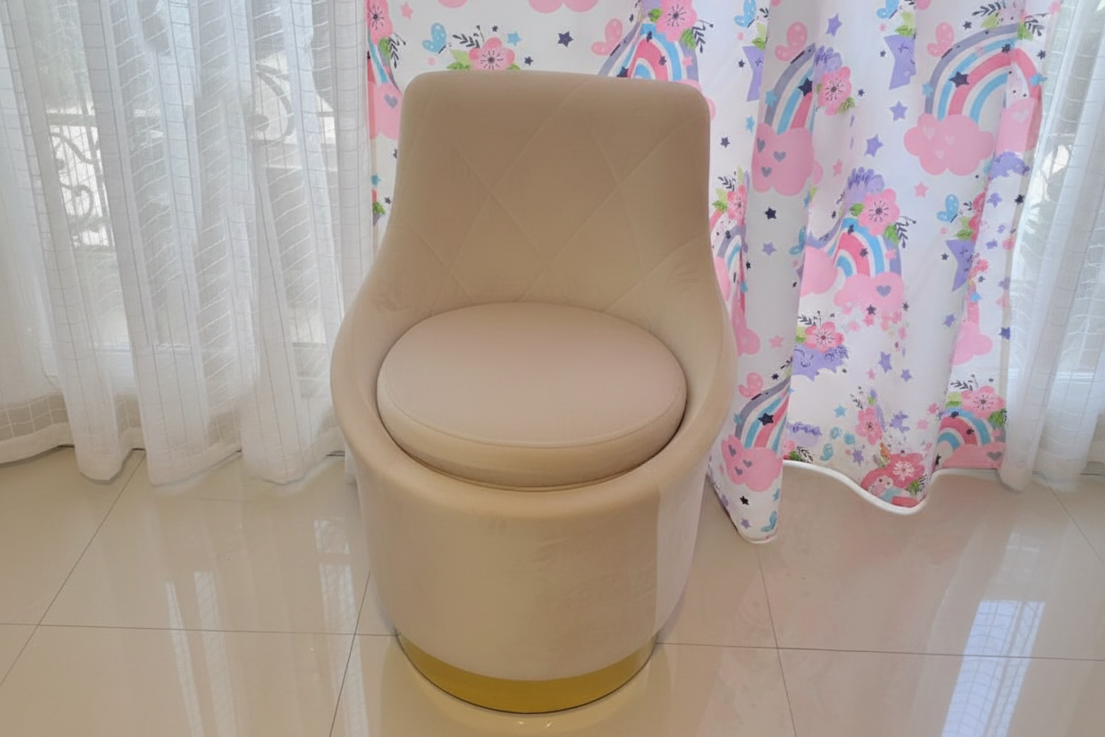 Round Chair 47cm - Beige - RM108