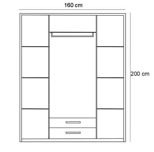 Cupboard 160×200 cm - CO1