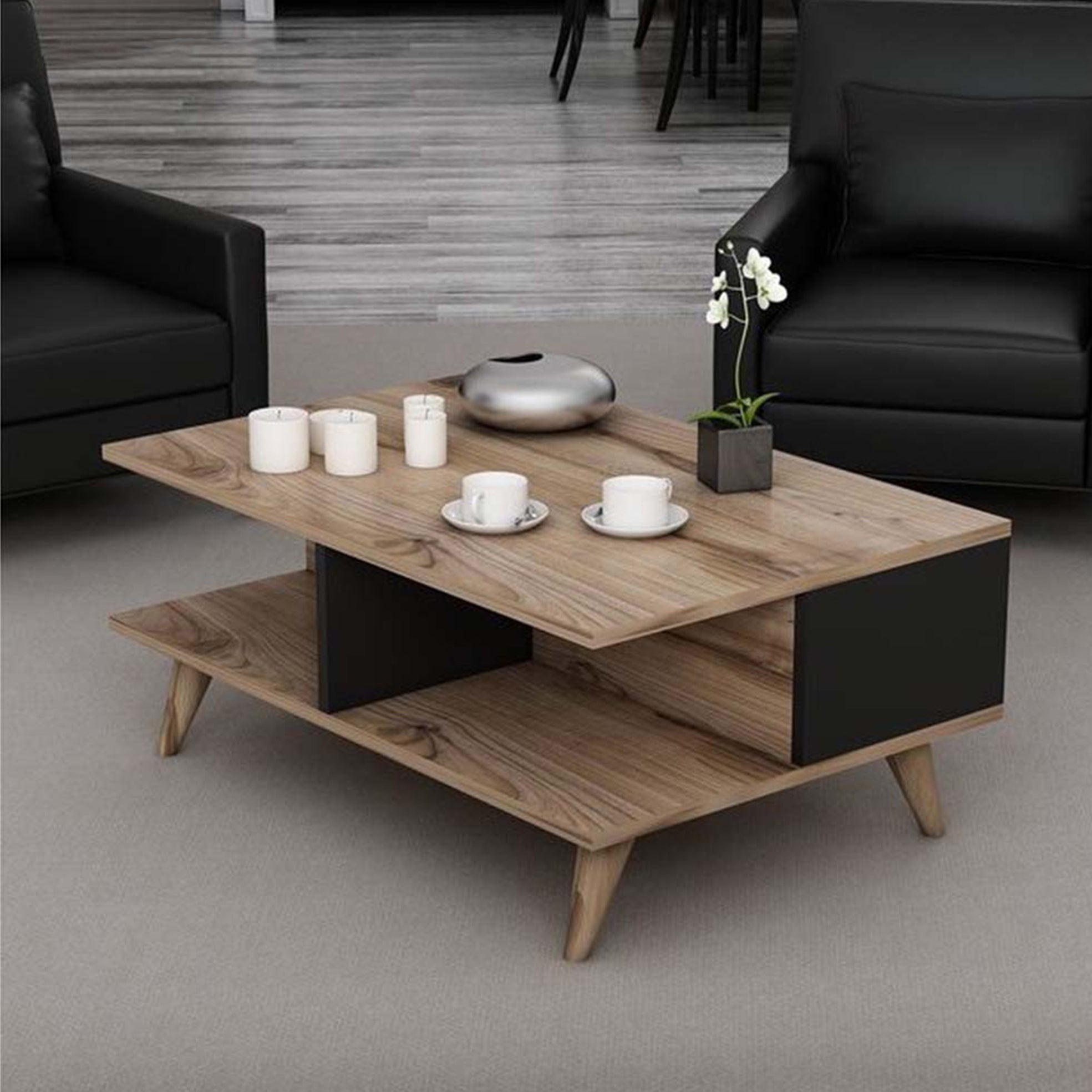 Coffee Table 60 90 Cm LOG383 Chic Homz coffee-table-60-90-cm-log383-chic-homz