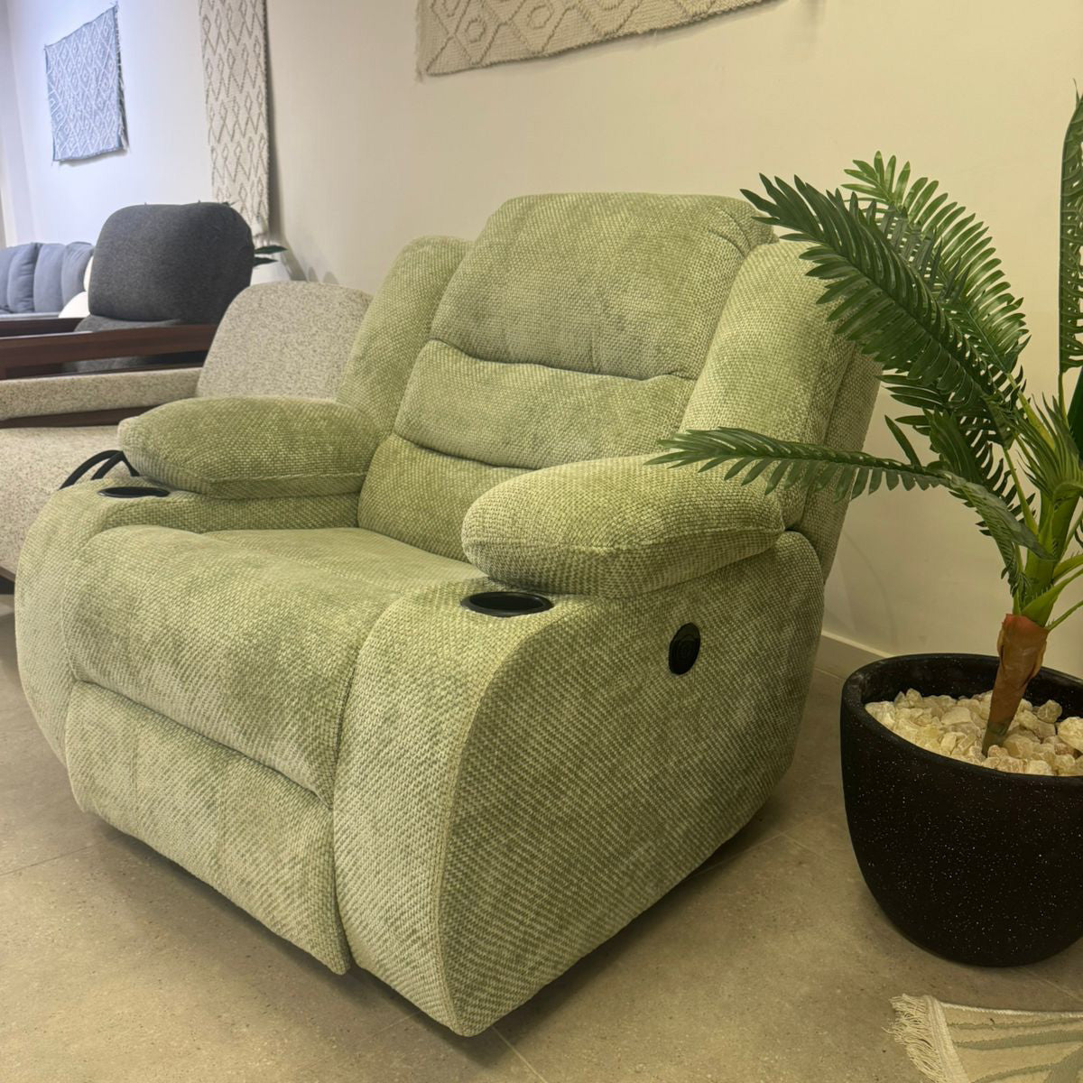 Beech Wood Lazy Boy Chair, 90x85cm - WM135