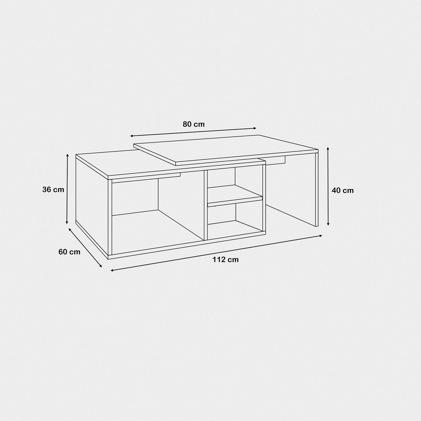 Coffee table 60 x 112 cm - ZAF88