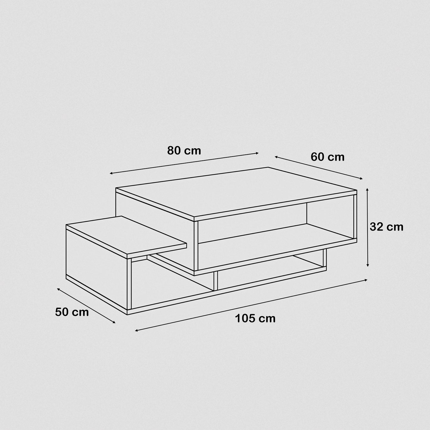 ترابيزة قهوة 60×105سم- ZAF65