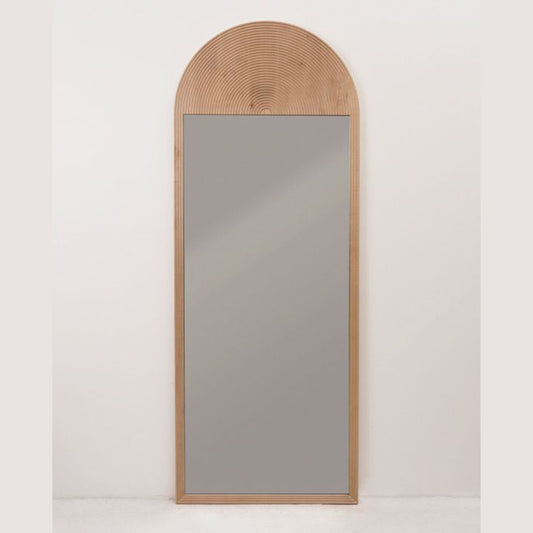 Natural wood stand mirror 60 x 175cm - DOR228