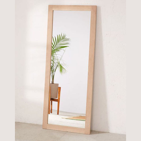 Natural wood stand mirror 45 x 165cm - DOR232