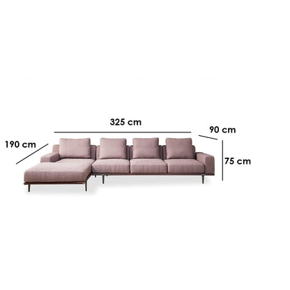 ركنة خشب زان 325×190سم - KEY49