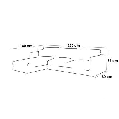 ركنة خشب زان 250×180سم - KEY42