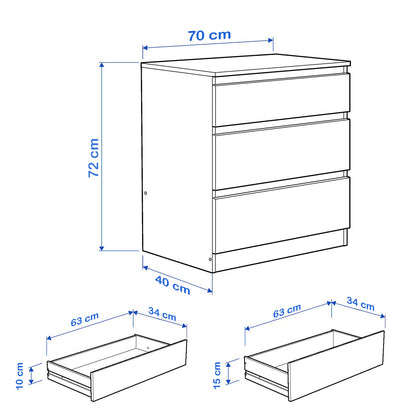 وحدة أدراج 70×40سم- WDY119