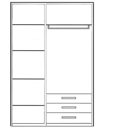 wardrobe 100×185 cm - LOG148