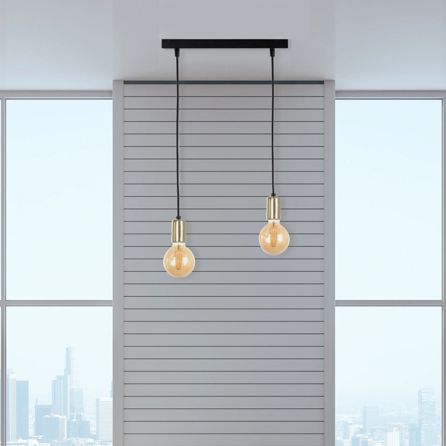 مصباح سقف ثنائي