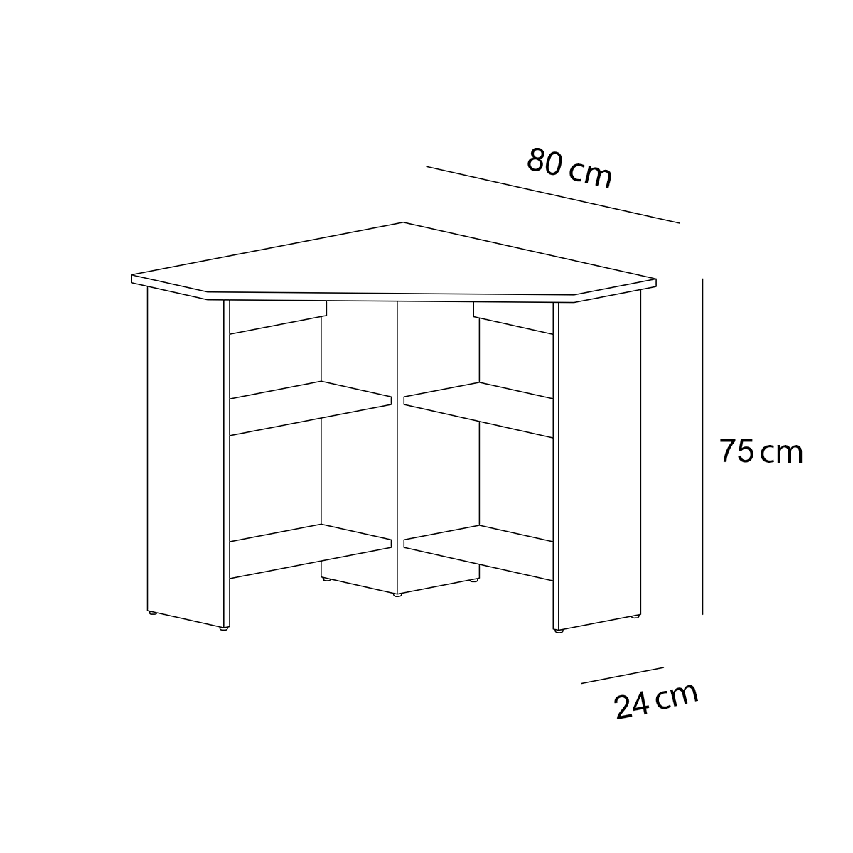 مكتب 80×24سم - MIRA62