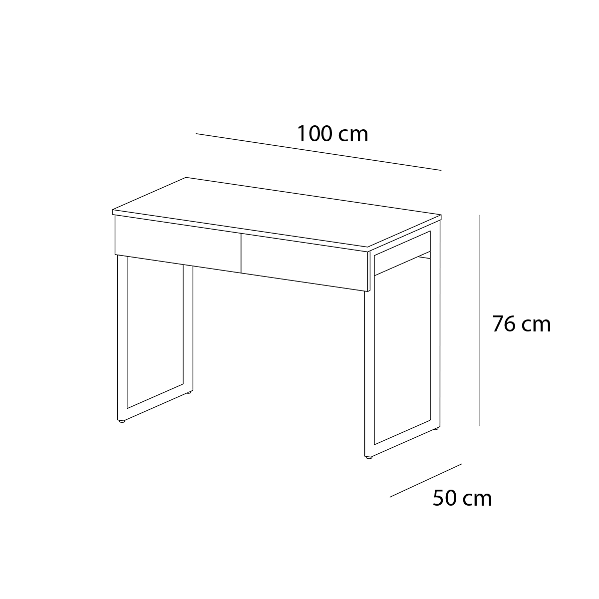 Desk 100x50cm - MIRA59