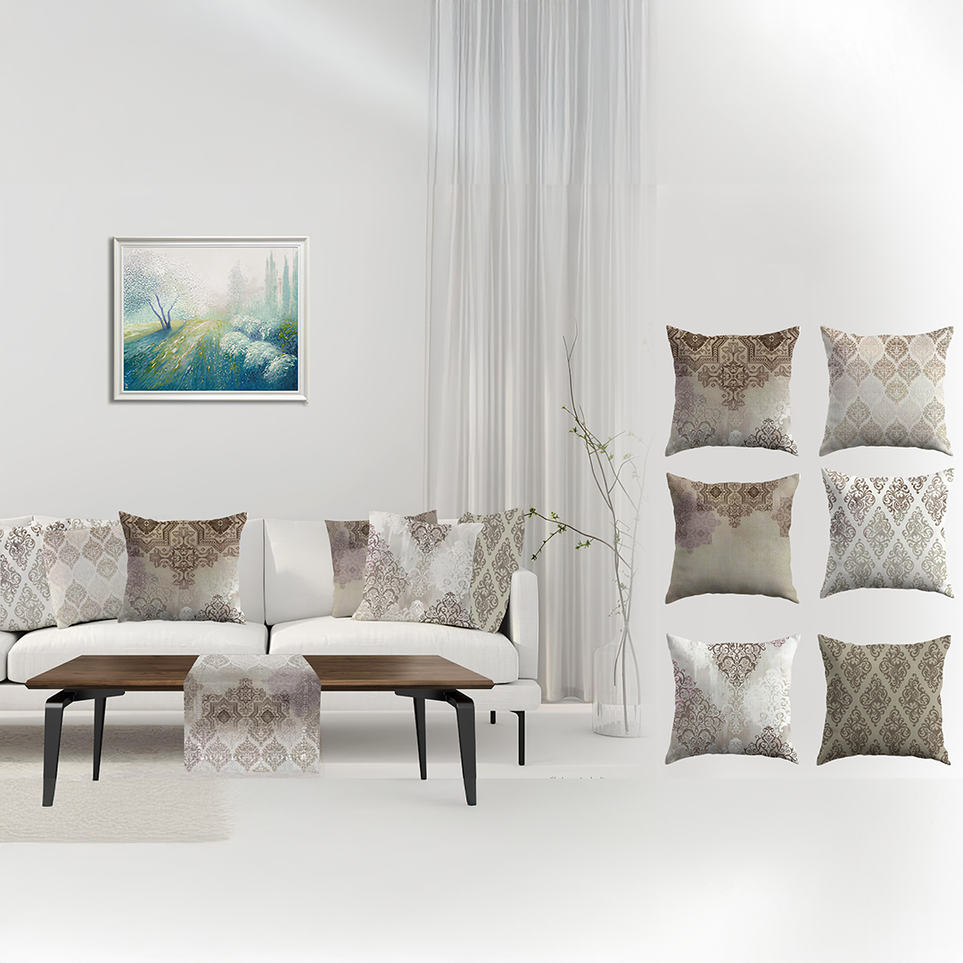 طقم كوشن مع رانر